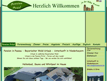 Tablet Screenshot of pension-pritzl.de